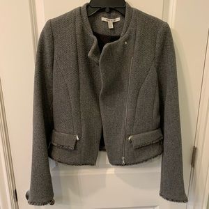 Zara Trafaluc gray bomber jacket